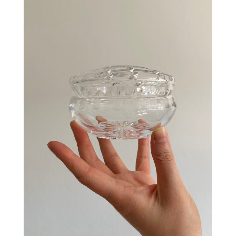 Lgkrukke af krystal m slibninger, NB