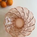 Rosy glass bowl