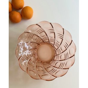 Rosy glass bowl