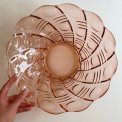Rosy glass bowl