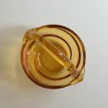 Amber glass dish