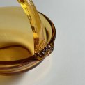 Amber glass dish