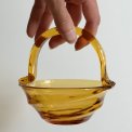 Amber glass dish