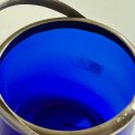 Antique candy bowl, cobalt blue