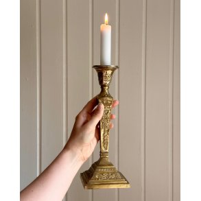 Large brass candlestick, empire style