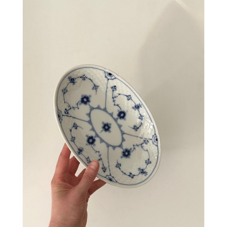 Bing and Grndahl Blue oval dish no. 314, 2. sort. 