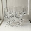 Vinglas, tunge krystalglas, 4 stk samlet