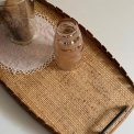 Vintage serveringbakke m flet