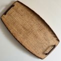 Vintage serveringbakke m flet