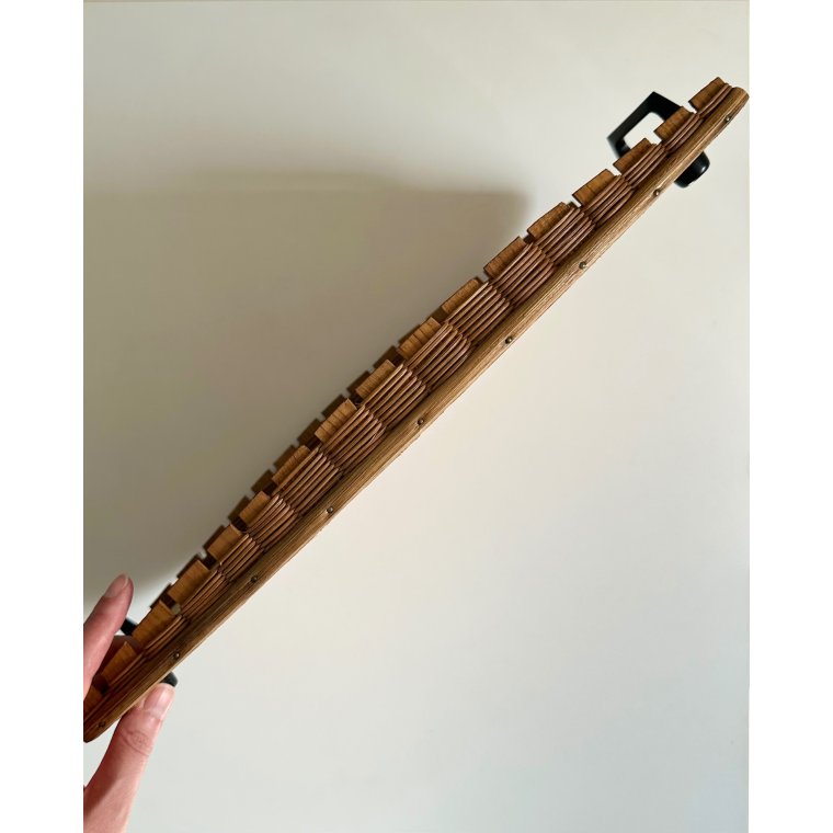 Vintage serveringbakke m flet