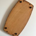 Vintage serveringbakke m flet