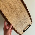 Vintage serveringbakke m flet