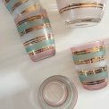 Vintage kande med 6 glas
