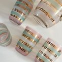 Vintage kande med 6 glas