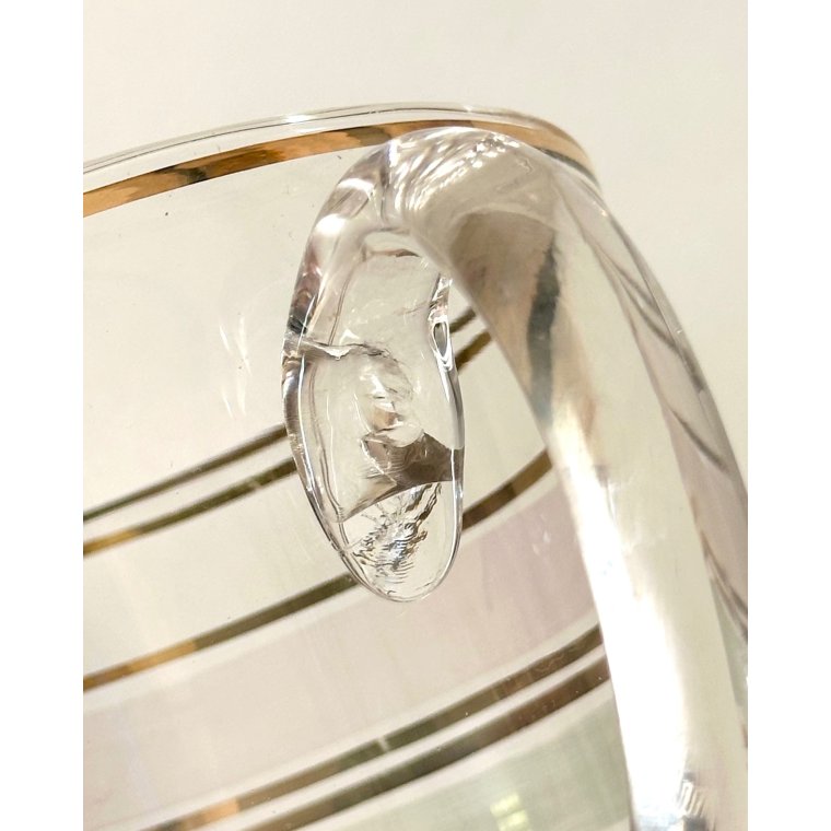 Vintage kande med 6 glas