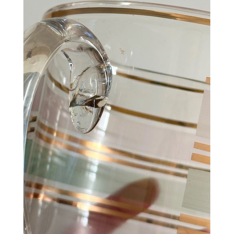 Vintage kande med 6 glas
