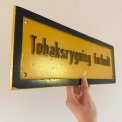 Metalskilt, Tobaksrygning Forbudt