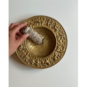Nordisk Malm, bronze dish w star signs, large