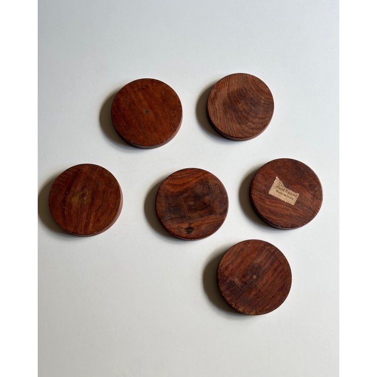 Indiske glasbrikker, 6 stk samlet