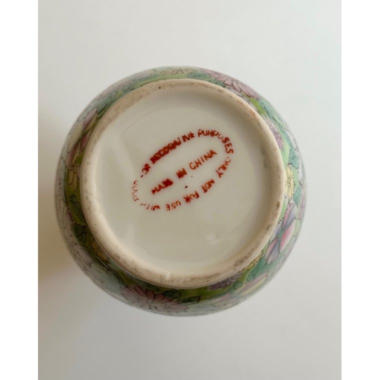 Hndmalet porcelnsvase