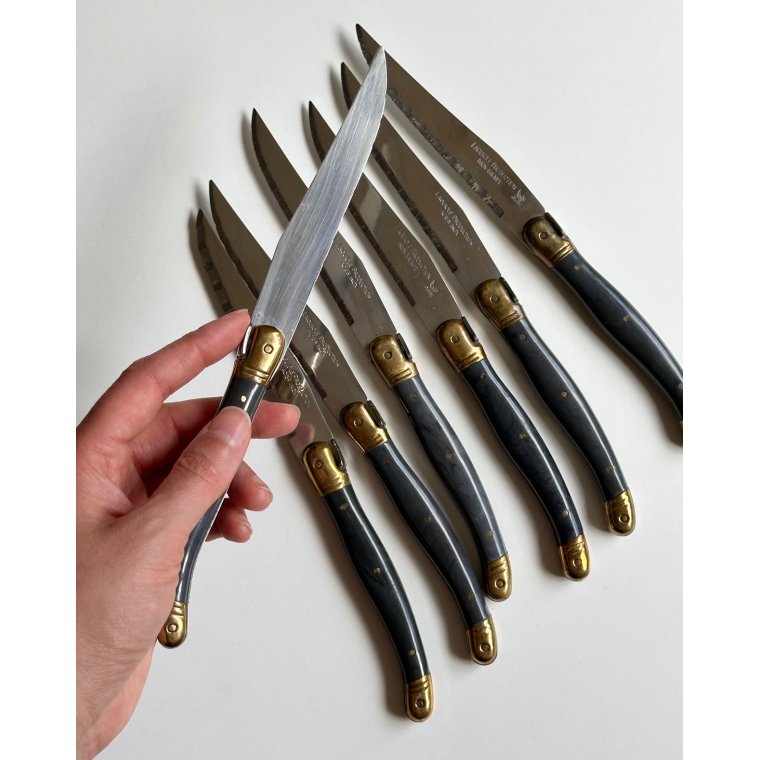 Laguiole knivst, 7 stk samlet