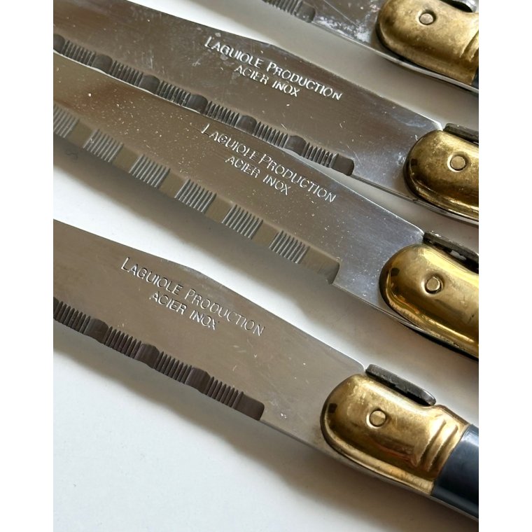 Laguiole knivst, 7 stk samlet