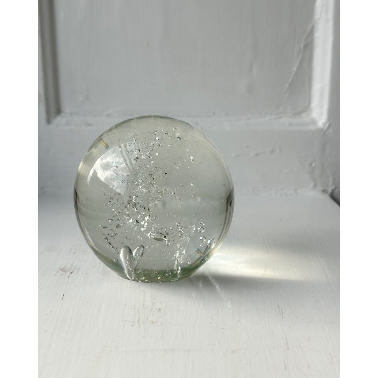 Brevvgt, glaskugle med bobler