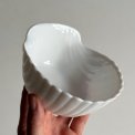Lille sk�l, musling, hvid opalineglas