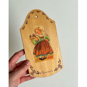 Vintage dansk souvenirplatte, L�s�