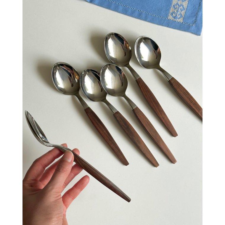 Vintage spiseskeer, Athen, 6 stk samlet