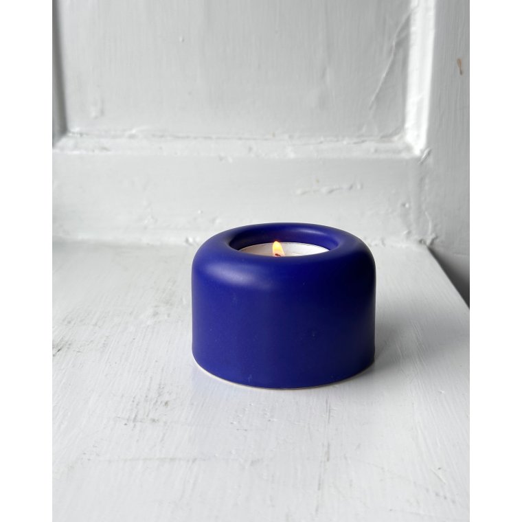 Fyrfadsstage, bl glasur