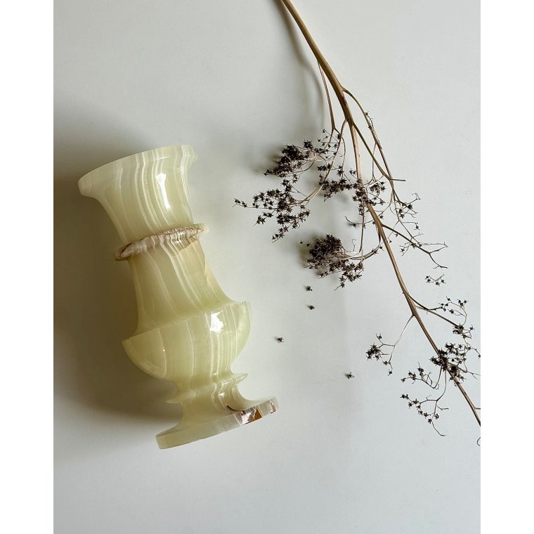 Vase, gr�n onyx