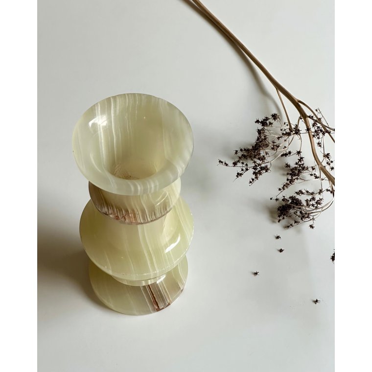 Vase, gr�n onyx