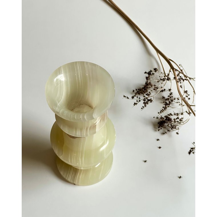 Vase, gr�n onyx