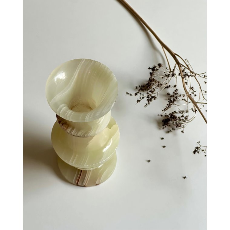 Vase, gr�n onyx