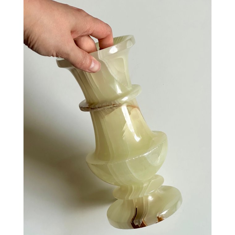 Vase, gr�n onyx