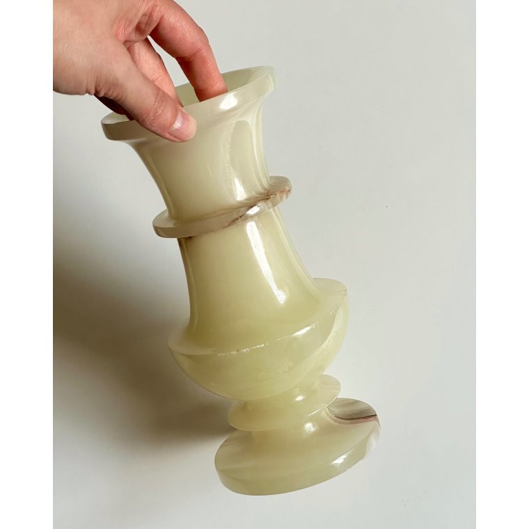 Vase, gr�n onyx