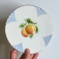 Faience plates w oranges, set of 2