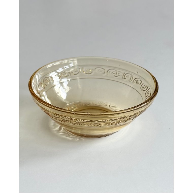 Lille glasskl, ravfarvet