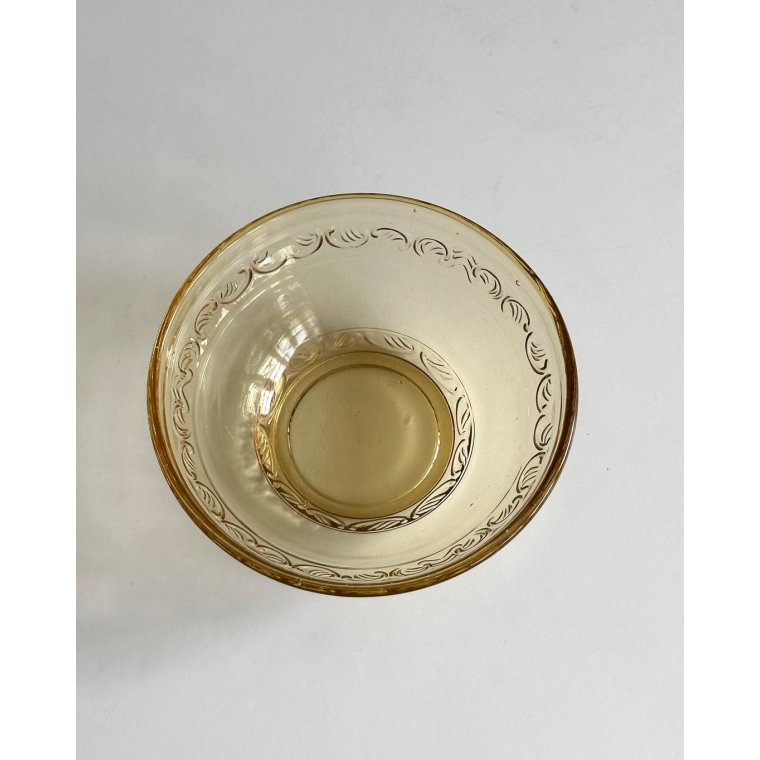 Lille glasskl, ravfarvet