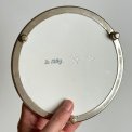 Coaster, faience and metal