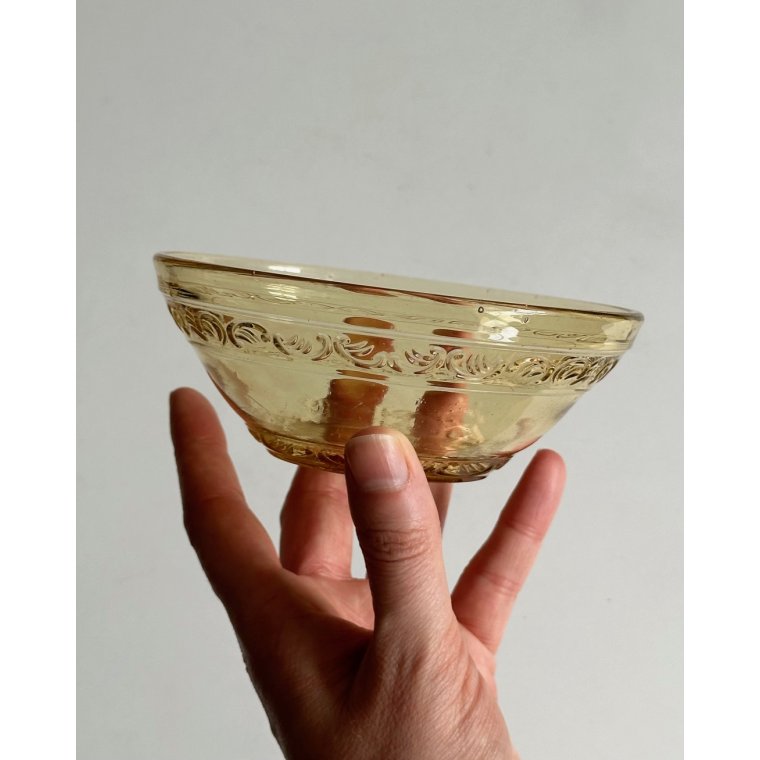 Lille glasskl, ravfarvet