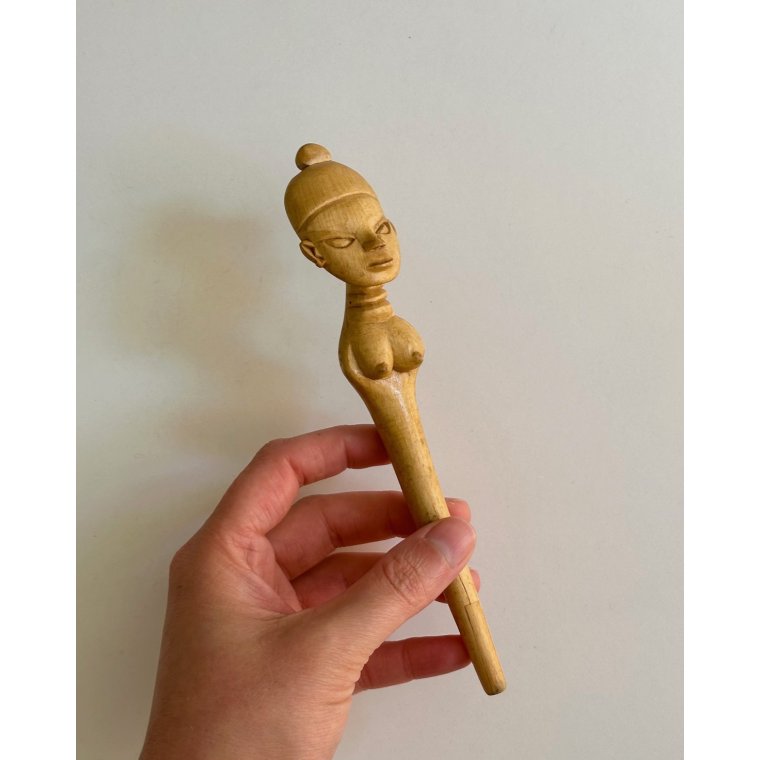 Wooden figure, woman