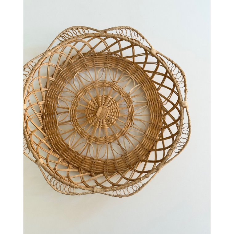 Flat basket, round
