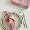 Rosy fabric napkins, set of 8