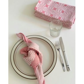 Lyserde stofservietter, 8 stk samlet