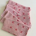 Rosy fabric napkins, set of 8