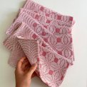 Rosy fabric napkins, set of 8