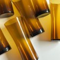 Ravfarvede drikkeglas, 6 stk samlet