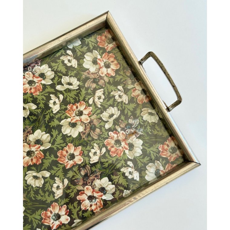 Antique tray with patina